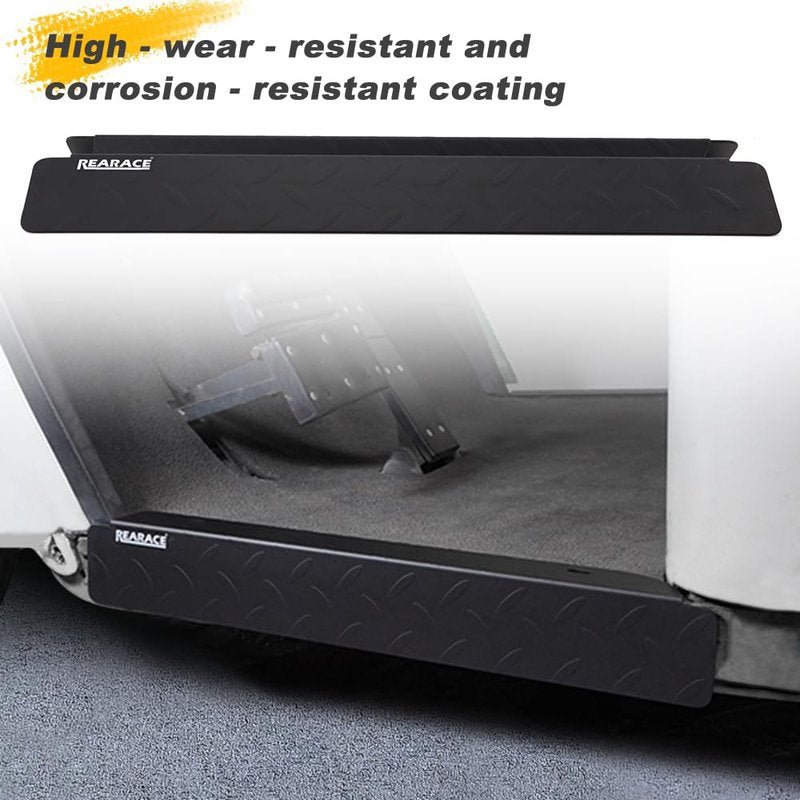 REARACE Rocker Panels Side Diamond Plate Cover Fit for EZGO TXT Golf Cart 1994-2013