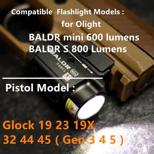 Kydex IWB Holster - Glock 17, 19, 45 & Taurus G2C/G3C | Tactical Flashlight Compatibility