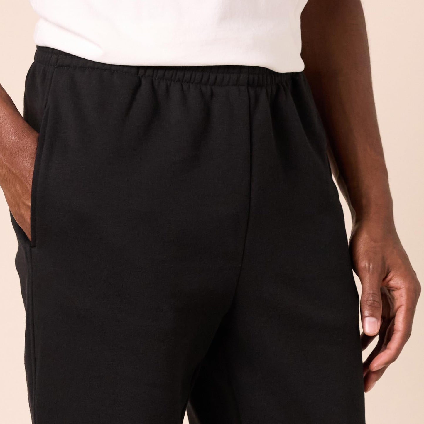 Amazon Essentials Men's Closed Bottom Fleece Pant, Black, X-Large