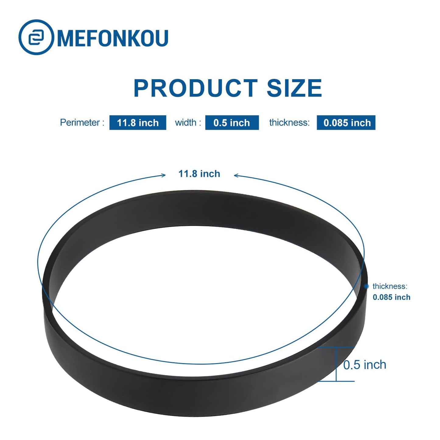 MEFONKOU 1604895 Vacuum Belts Compatible with Bissell PowerForce Upright Vacuum Cleaner Replacement Models 3508,2112, 21129, 2690, 1520, 23T7 (4/Pack)