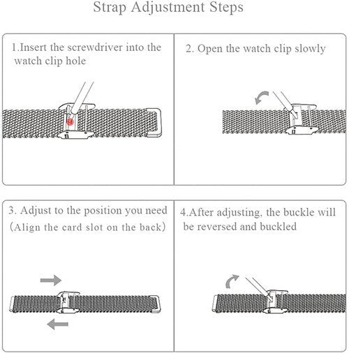 MIJOBS Metal Replacement Strap for Amazfit Band 5 - Compatible with Amazfit 5 Fitness Tracker (Milan, Rose Gold)