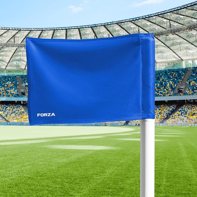 Durable Polyester Soccer Corner Flags - Pack of 4, Royal Blue, Pro