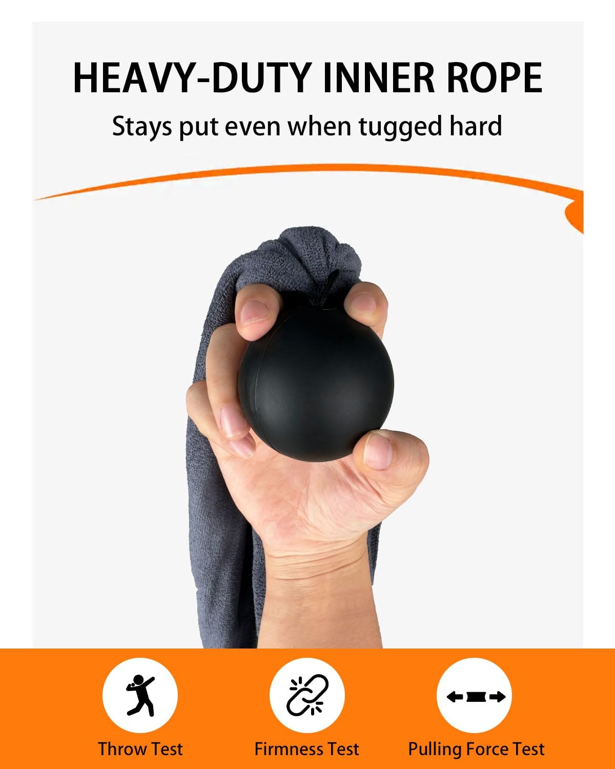FEYRUN Baseball Pitching Towel Trainer for Fastball, Changeup, Curveball Precision and Power, Portable Versatile Drill Tool for Consistent Form and Performance Improvement (Black)