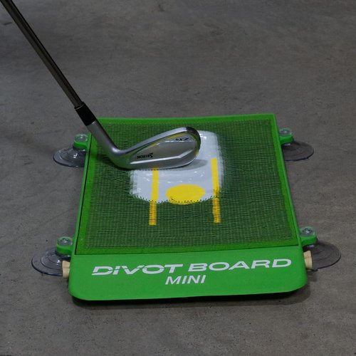 Golf Swing Mat & Golf Training Mat – Divot Board Mini with Instant Impact Feedback for Strike, Low Point & Swing Path Control – Replaceable Pad – Indoor Outdoor Golf Practice Mat
