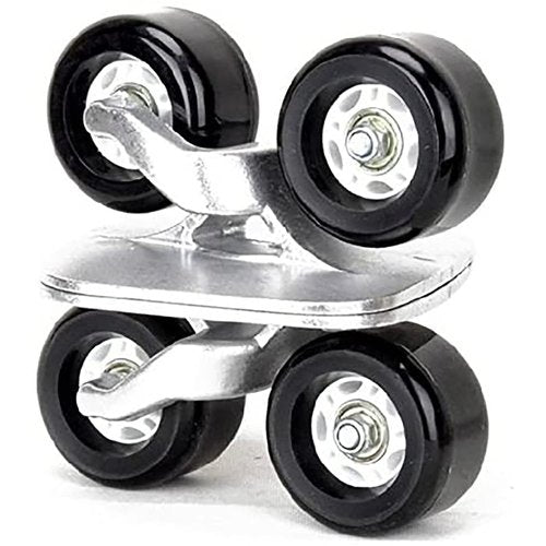 JINCAO Black Portable Roller Road Drift Plate Skates Anti-Slip Board Aluminum Truck with PU Wheels with ABEC-7 608 Bearings