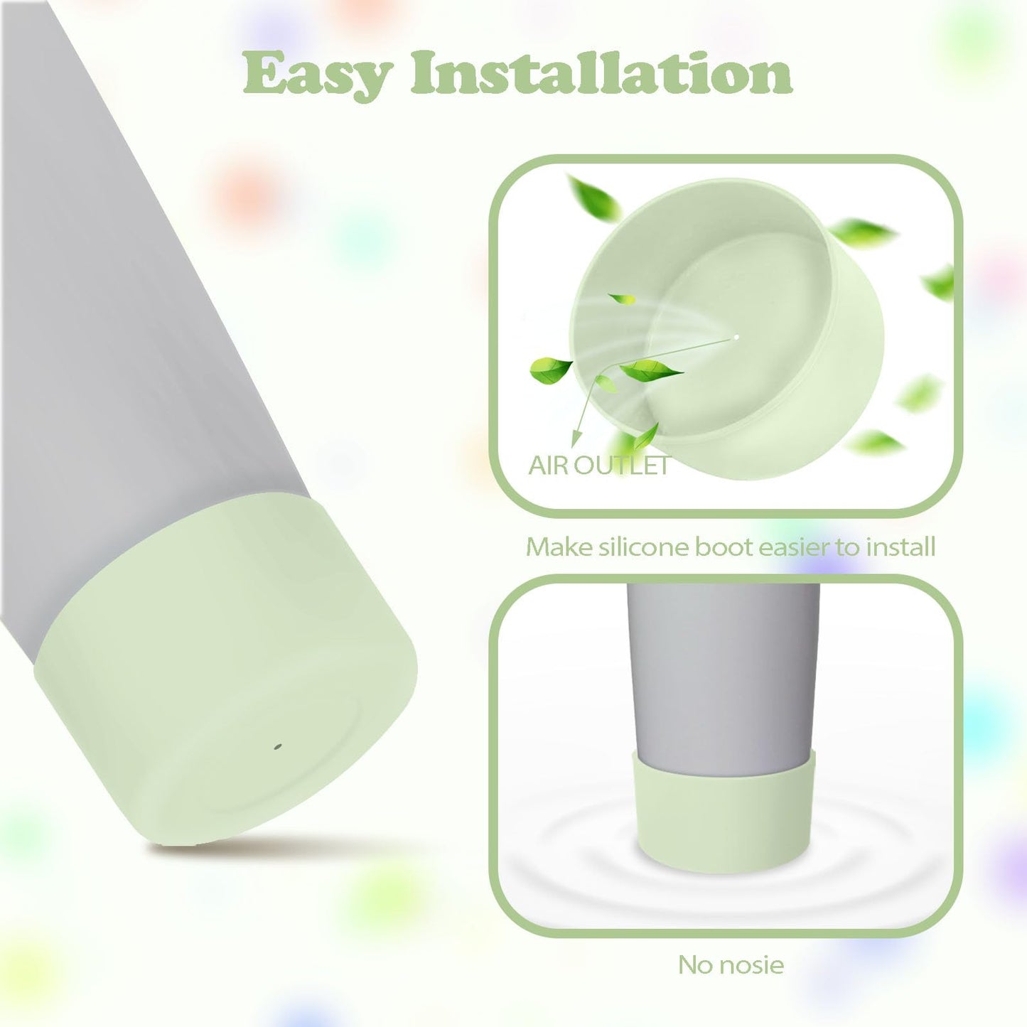 Kaitiaki 2PCS Silicone Boots for Owala 30oz & 40oz FreeSip Sway Bottles & Tumblers – Non-Slip, Scratch-Resistant, Stability Enhancer for Owala Accessories (Beach House Green)