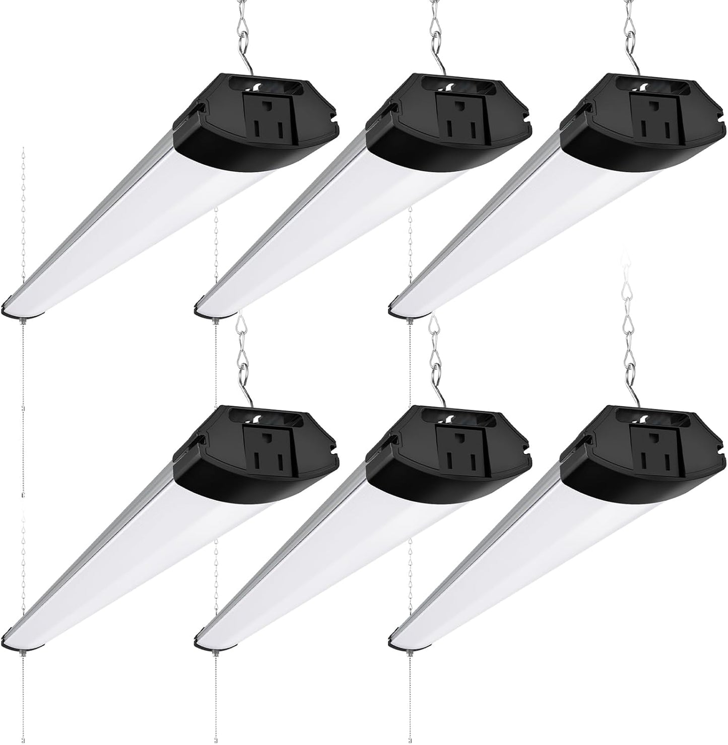 Barrina 10000LM LED Shop Light Fixture - 4FT, 84W, 5000K, Linkable, ETL Approved for Garage & Workshop
