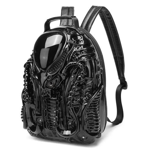 LHNRHZI Men and Women Cool Xenomorph costume backpack PVC alien backpack Outdoor