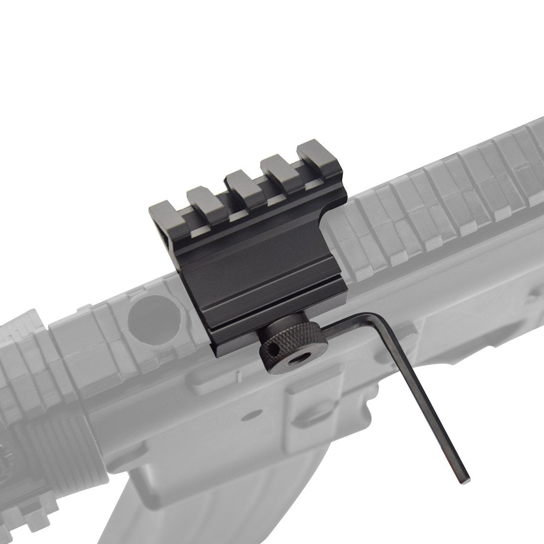Marmot 45 Degree Rail Mount 4 Slots Picatinny Weaver Rail for Flashlights Laser Red Dot Sight Optics,3 Units in Pack