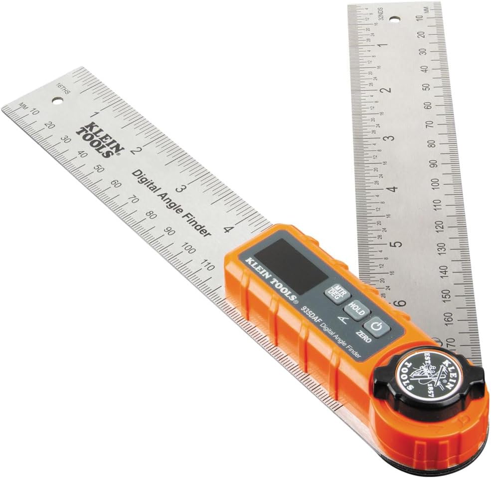 Digital Angle Finder by Klein Tools - Precision Miter Saw Protractor for Accurate Measurements