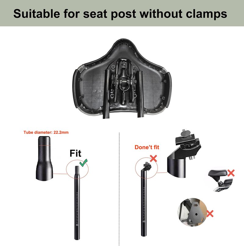 THALOUS Bike Seat with Backrest Oversized Comfort Bicycle Saddle Replacement Soft Memory Foam Padded PU Cushion Universal for Tricycle Mountain Bike Commuter Bike Electric Bike