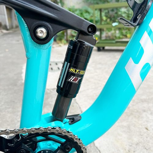 Inkesky Bike Rear Shocks with Coil Spring, Suspension Absorber for Mountain Bike/MTB/eBike (150mmx550lbs)
