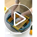 WMKJDS 11L Green Collapsible Dish Basin with Drain Plug - Portable Outdoor Sink