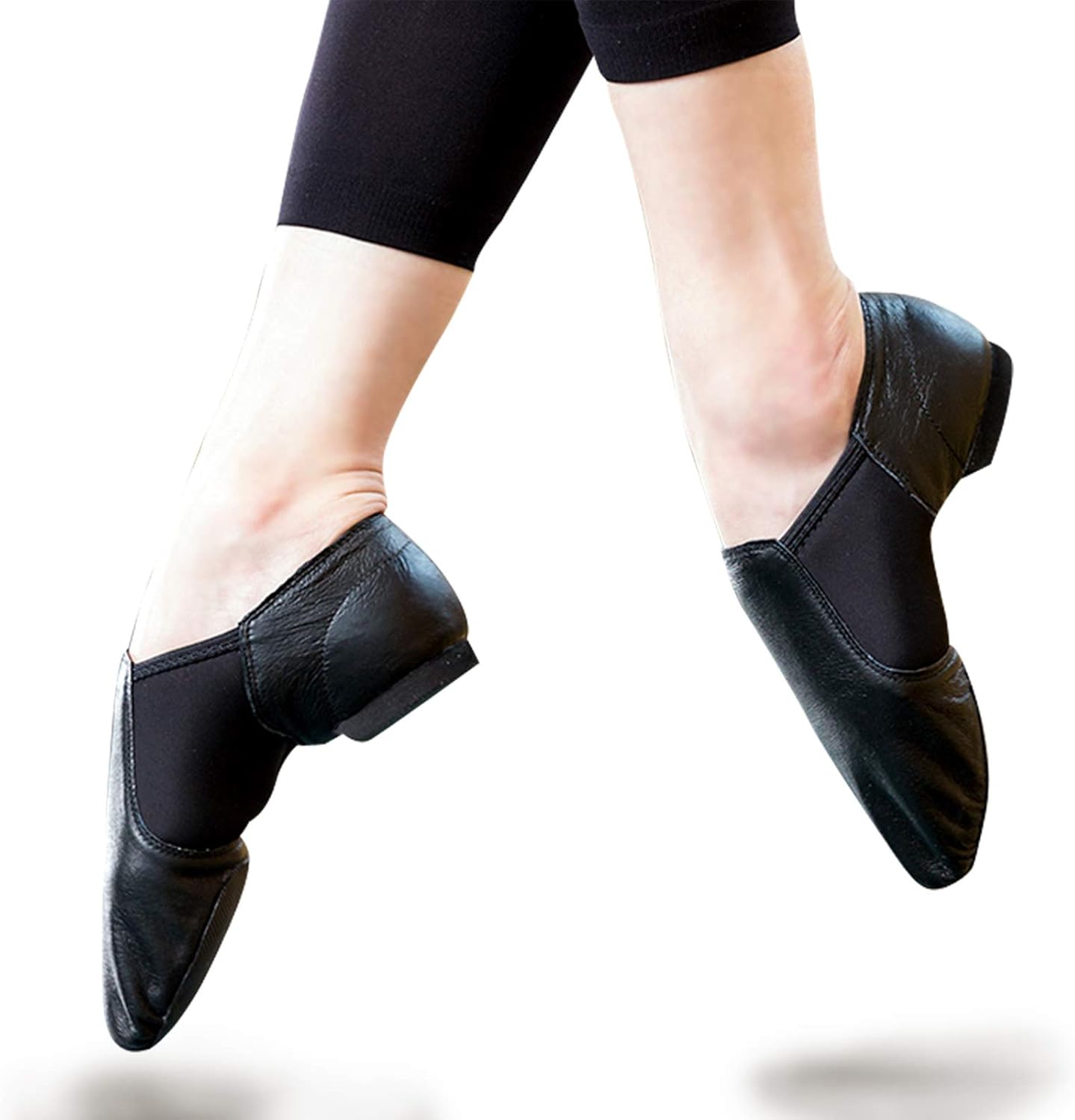 Stelle Jazz Shoes - Unisex Leather Slip-On Dance Shoes for Kids | Toddler to Big Kid Sizes