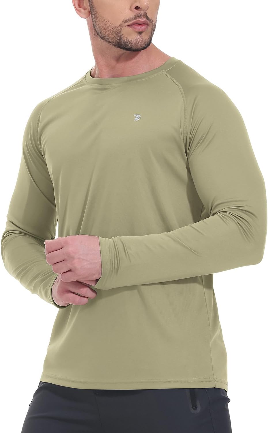 TBMPOY Men's Long Sleeve Sun Protection Hiking Shirt - Lightweight UPF 50+ UV Protection for Fishing & Swimming