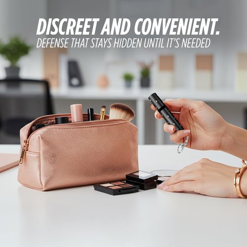 Guard Dog Security Electra Mini Lipstick Stun Gun - Discreet Self Defense Keychain with Flashlight