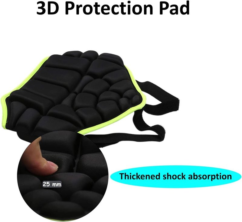 BODLYL Protective Butt Pad, Children Extreme Sports Hip Pad Butt Pads for Skating Roller Hockey Pants Kids Skate Pads Impact Shorts Snowboard Padded Shorts, Children Under 12 Years Old (Rose)