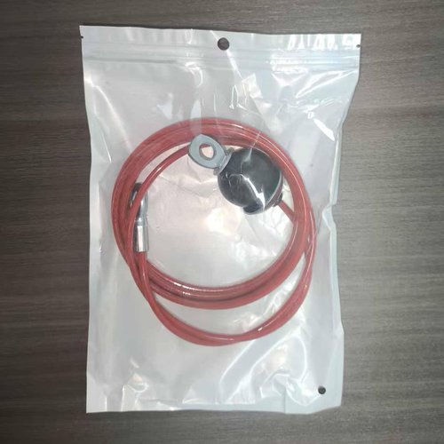 AIKESIWAY Replacement Cables for Home Gym, Fitness Pulley Cable, Weight Machine Replacement Cable -Thick 5mm(0.2inch) Heavy Duty Steel Wire Rope for Home Gym Cable (Type-B red, 98 inches)