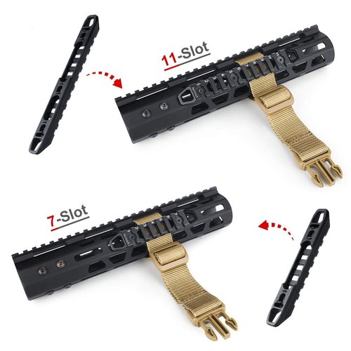 Aecktech Compatible fits MMlocks/KKeymods Rail,3-Slot 7-Slot 11-Slot Aluminum Rail Section Accessories for MMlocks/KKeymods System