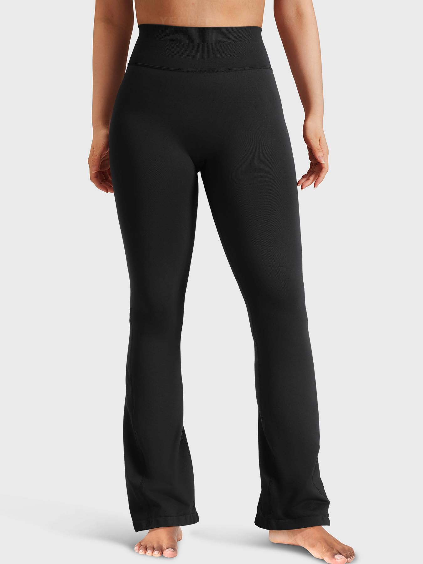 YEOREO Boost Workout Mini Flare Leggings for Women Seamless Gym Yoga Pants