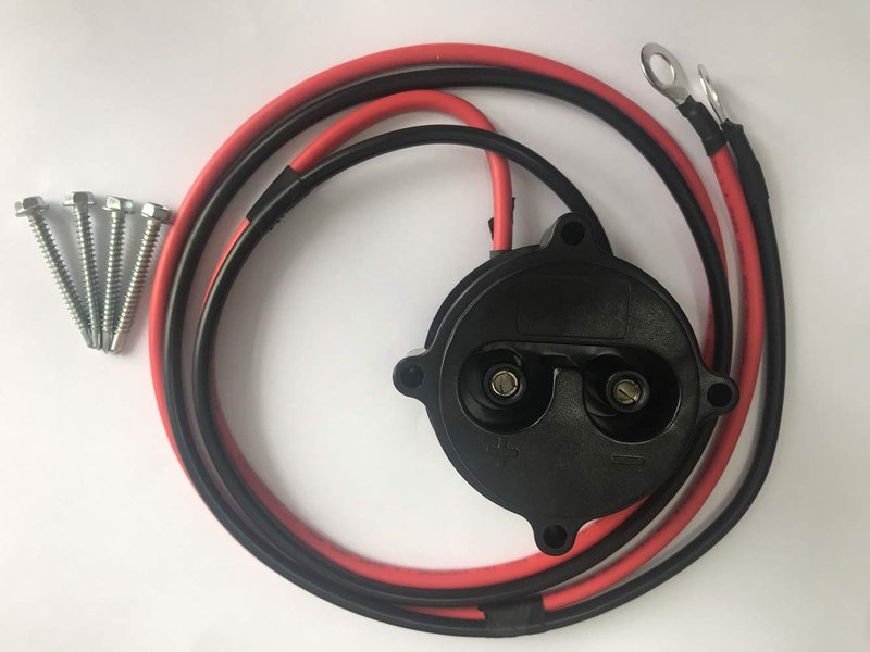 BeAcc Golf Cart Receptable Compatible Yamaha Golf Cart MAC DC Charger Receptacle with Wires Fits Yamaha Electric G19/22 48-Volt Replaces# JR1-H6181-02-00