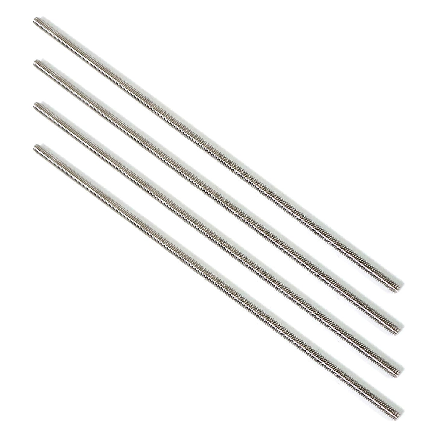 NIDAYE Stainless Steel Fully Threaded Rod, 5/16" -24 Thread Size, 12" Length, Right Hand Threads, 4 Pieces