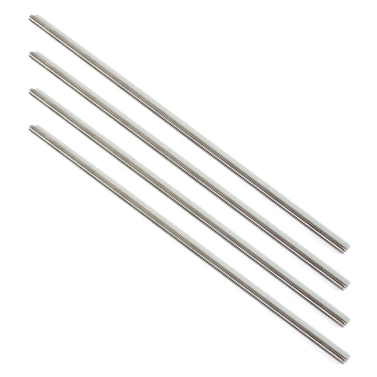 NIDAYE Stainless Steel Fully Threaded Rod, 5/16" -24 Thread Size, 12" Length, Right Hand Threads, 4 Pieces