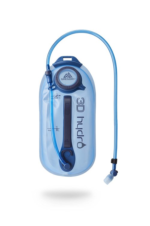 Gregory 3D Hydro 2L Day Hiking/Backpacking Hydration Water Reservoir/Bladder, Optic Blue