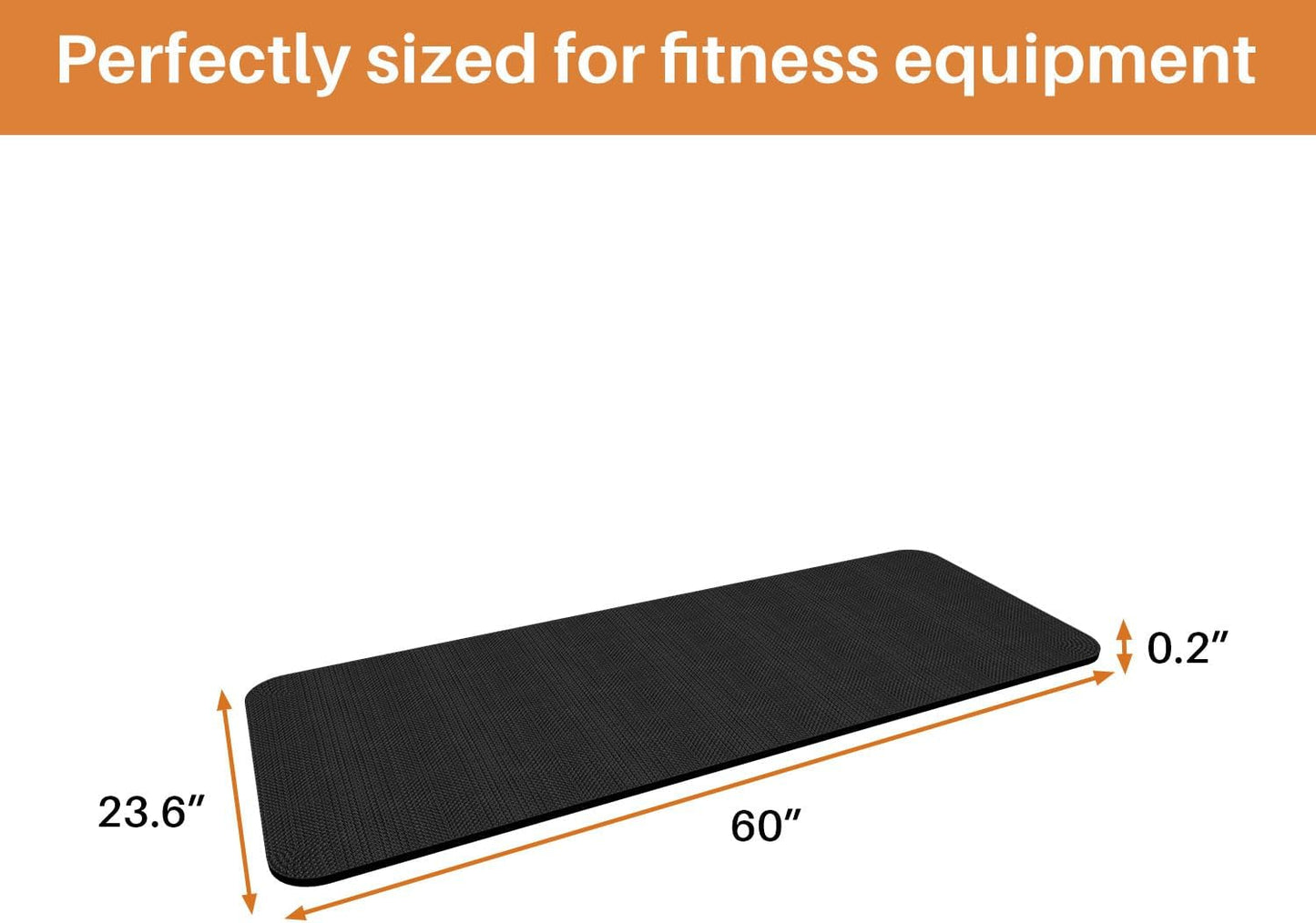 Skiennix Treadmill Mat - Noise-Reducing Exercise Equipment Mat for Carpet & Hardwood Floors