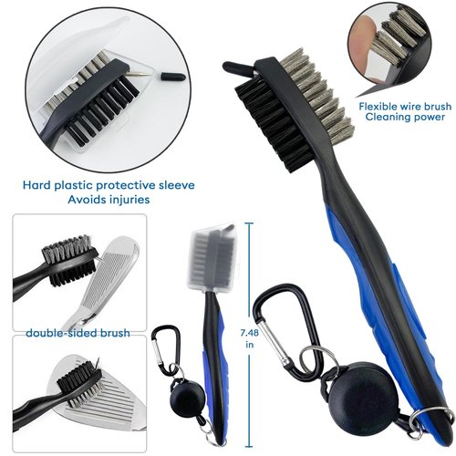 Golf Club Cleaning Kit 5-in-1 Golf Accessories Kits Must Have Golf Accessories Best Golf Club Gifts for Men Women