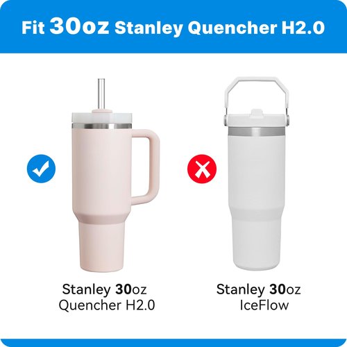 Bluwing 30 oz Replacement Lid for Stanley Cup, 2 PCS Replacement Lid for 30oz Stanley Quencher H2.0 FlowState Tumber, Reusable Dustproof Tumblers Cover(2 Pack)