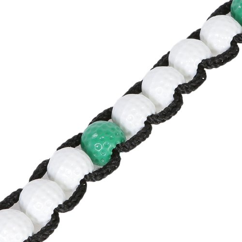 Andux 2pcs/Set Golf Beads Score Counter for Golfer JFQ-03 (White/Green)