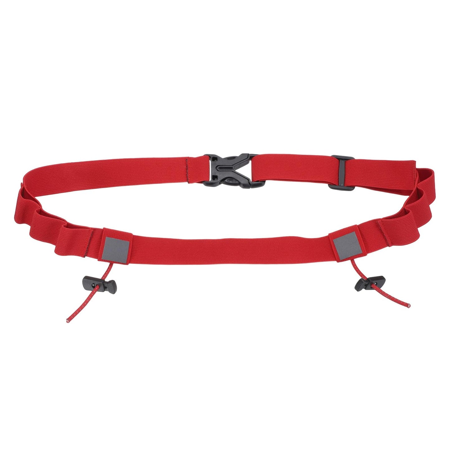 YELARXI Bib Belt, Race Belt Triathlon Running Number Holder Elastic Comfortable with 6 Gel Loops, Sport Race Bib Holder 1Pcs, Red for Runners/Marathon/Cycling