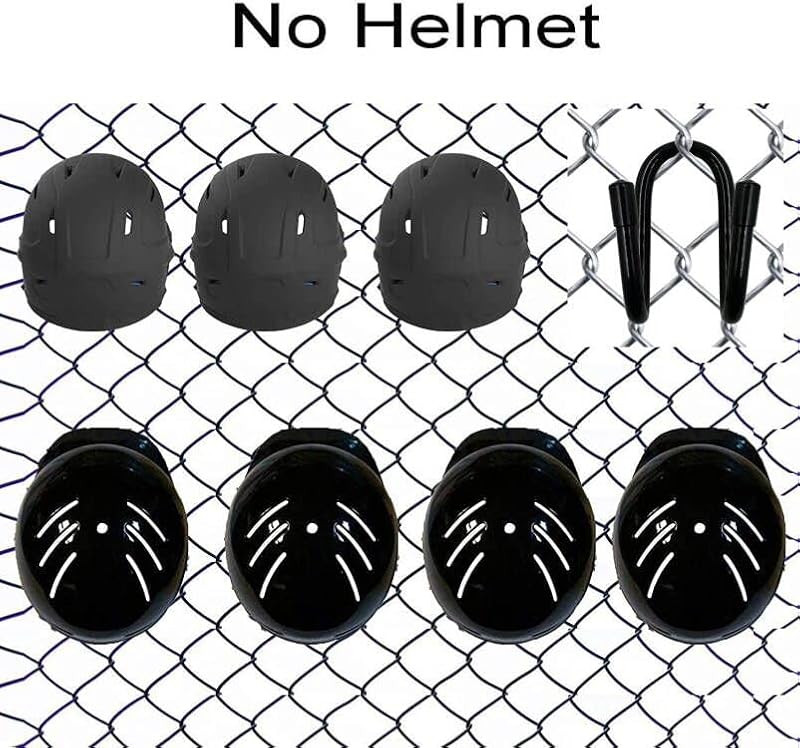 Portable Helmet Rack Hooks for Baseball & Softball Equipment - 2 Pack