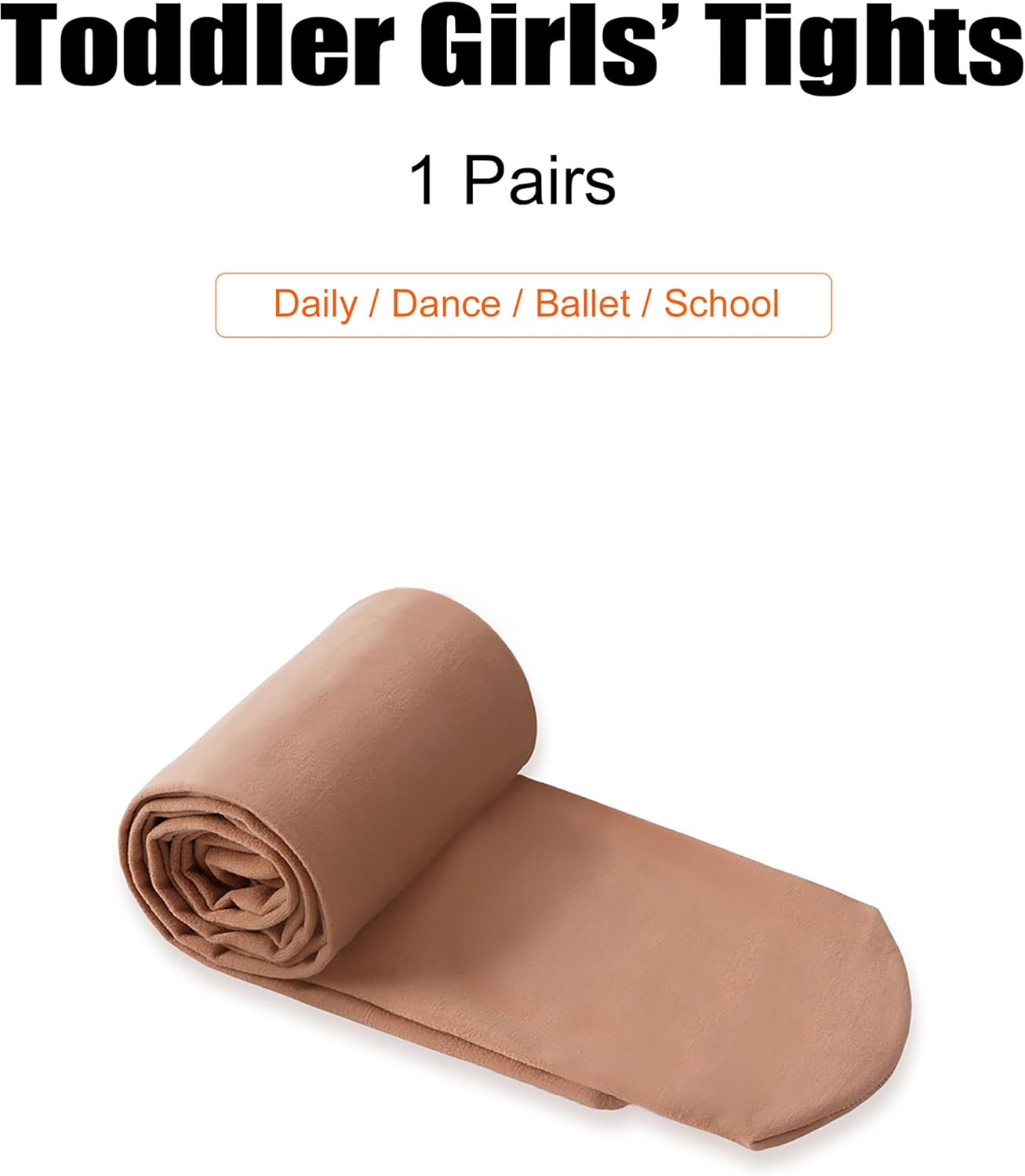 Skiennix Girls Ballet Tights - Super Soft Stockings for Dance | Toddler & Kids Sizes