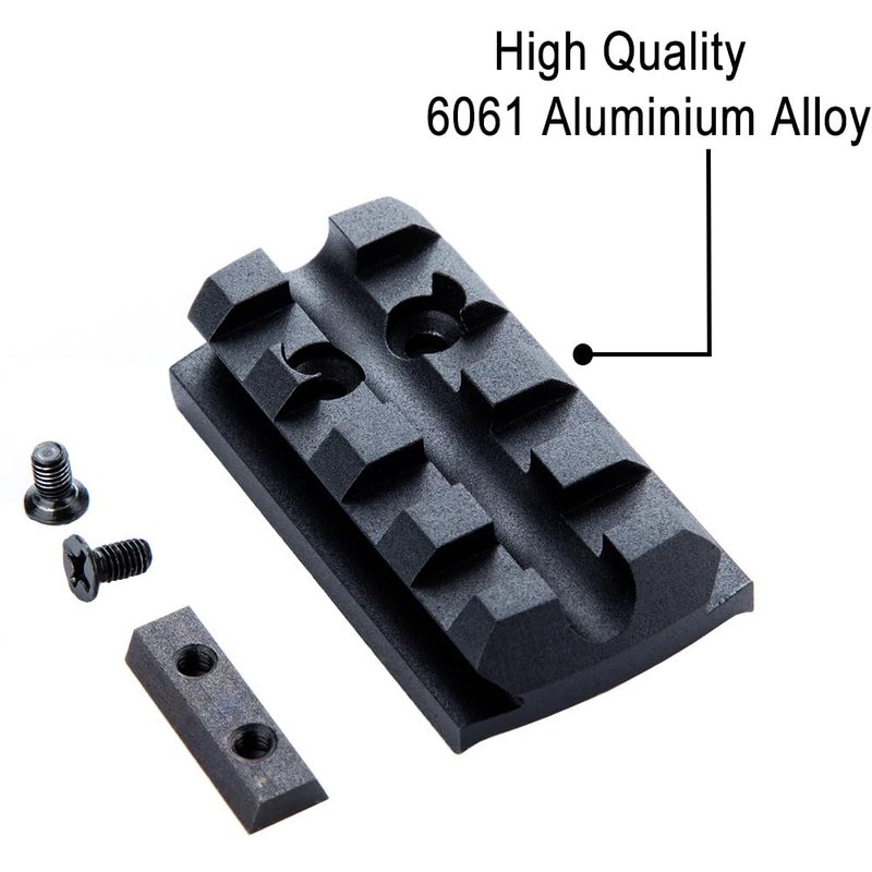 TuFok Sight Mount Plate for Install Pistol Red Dot Sight - 4 Slots