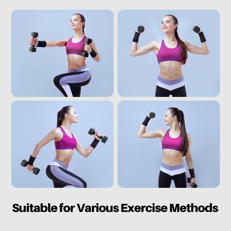 Zempox Adjustable Dumbbell Set of 2, 4 in 1 Free Weights Dumbbells Set for Women, Hand Weights for Women at Home, Each 2lb 3lb 4lb 5lb with TPU Soft Rubber Handle for Home Gym Exercise Training