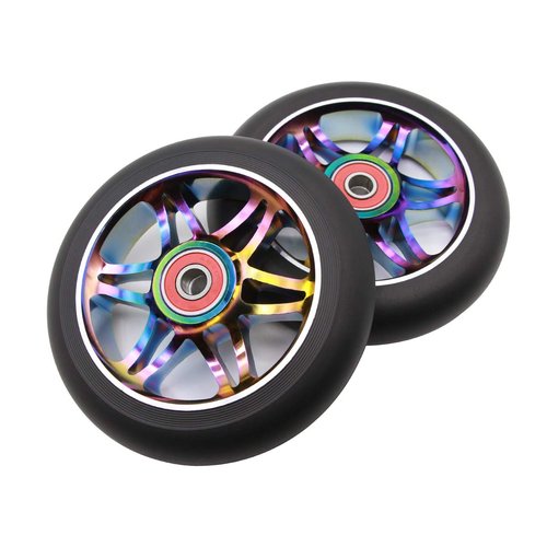 2Pcs 110mm Pro Scooter Wheels with ABEC 9 Bearings Fit for MGP/Razor/Lucky Envy/Vokul Pro Scooters Replacement Wheels