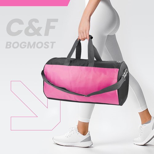 C&F BOGMOST Travel Duffel Bag - Large Waterproof Gym Bag for Men & Women | Lightweight Pink Design