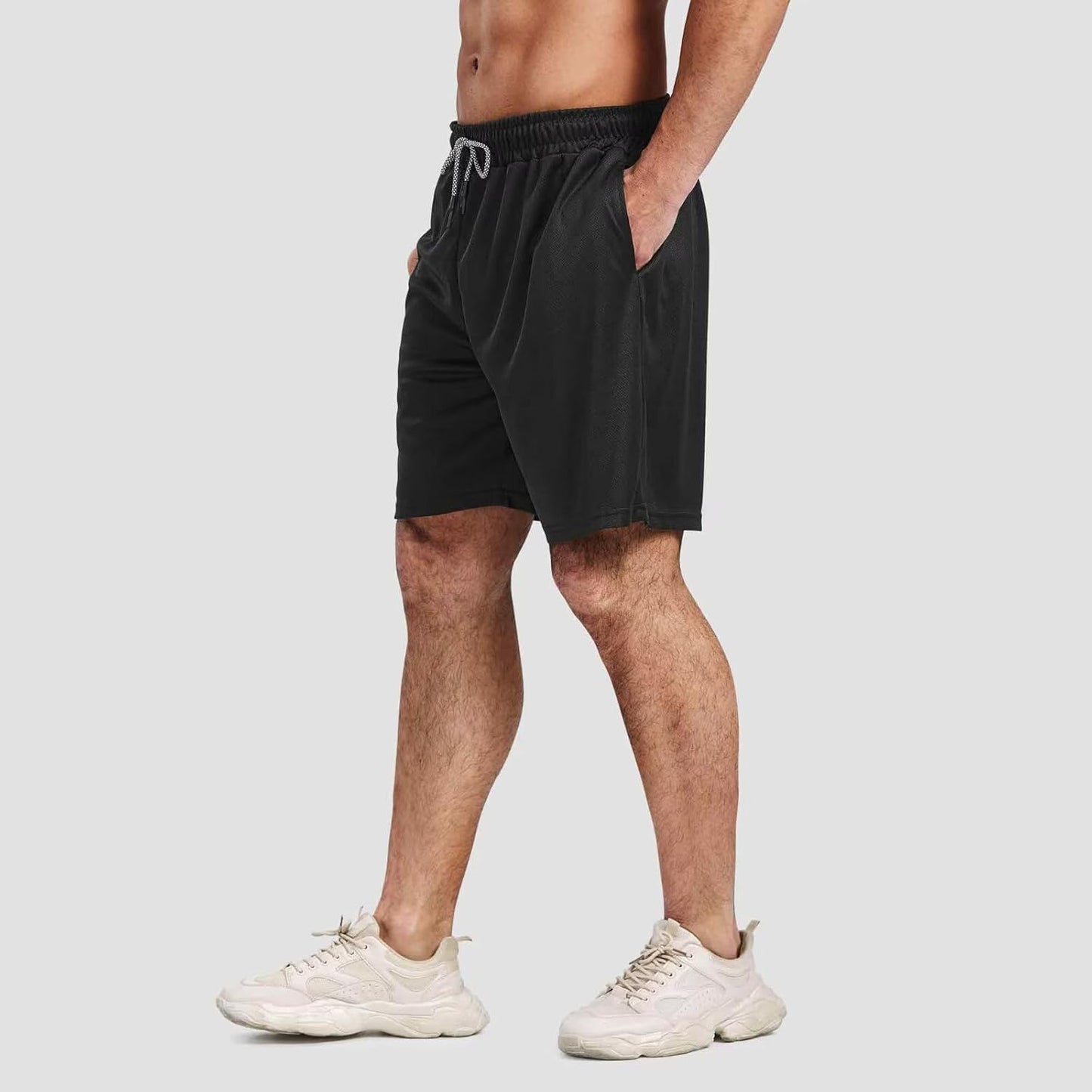 Skiennix Men's Athletic Gym Shorts - 7-Inch Dry Fit & Mesh Running Shorts with Pockets | 5-Pack