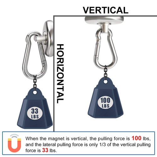 GHHJX Magnetic Clip for Golf Towel Removable Industrial Magnetic Accessories Attaches to Golf Cart, Clubs or Golf Hub 2 Packs (Towels NOT Included)