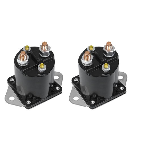 HNeekyr 12V Golf Cart Solenoid, Compatible with Club Car DS & Precedent Gas Solenoid Replace 1013609, 1117, 1012275, 435-154, LPL6003 2 PCS