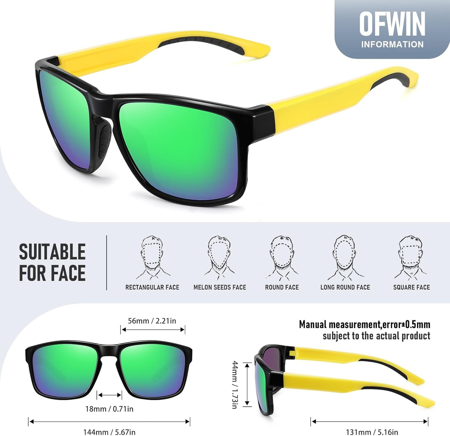 Skiennix Polarized Sports Sunglasses - UV Protection & Unbreakable Design for Men & Women | Ideal for Driving, Running, Fishing, Hiking