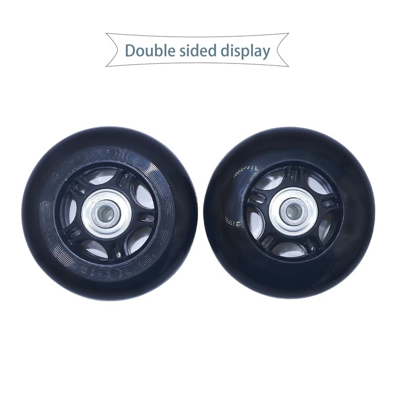 Mute Wear-resistant Outer Diameter 3.15 inches Luggage Suitcase Replacement Wheels Kit Inline Outdoor Skate Replacement Wheels (3.15" x 0.94")