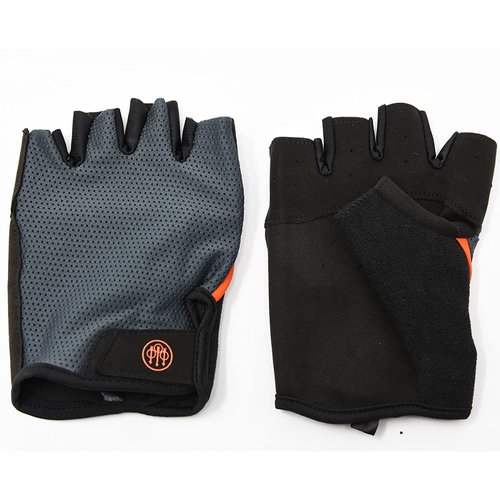 Beretta Unisex Lightweight Fingerless Black/Grey Shooting Mesh Gloves, S