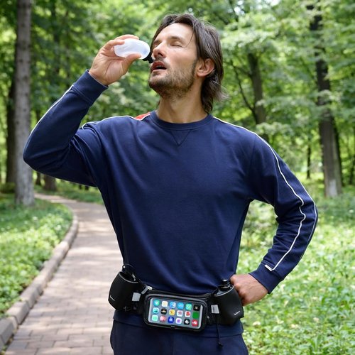 Runtasty 10 oz BPA-Free Water Bottles – 2-Pack Replacement for the Winner’s Hydration Belt, Push-Pull Caps, Spill-Proof Design, Fully Compatible with Most Fuel Belts for Running, Hiking & Cycling