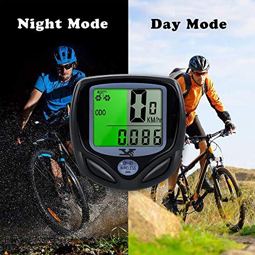Wireless Waterproof Bicycle Speedometer & Odometer with LCD Display