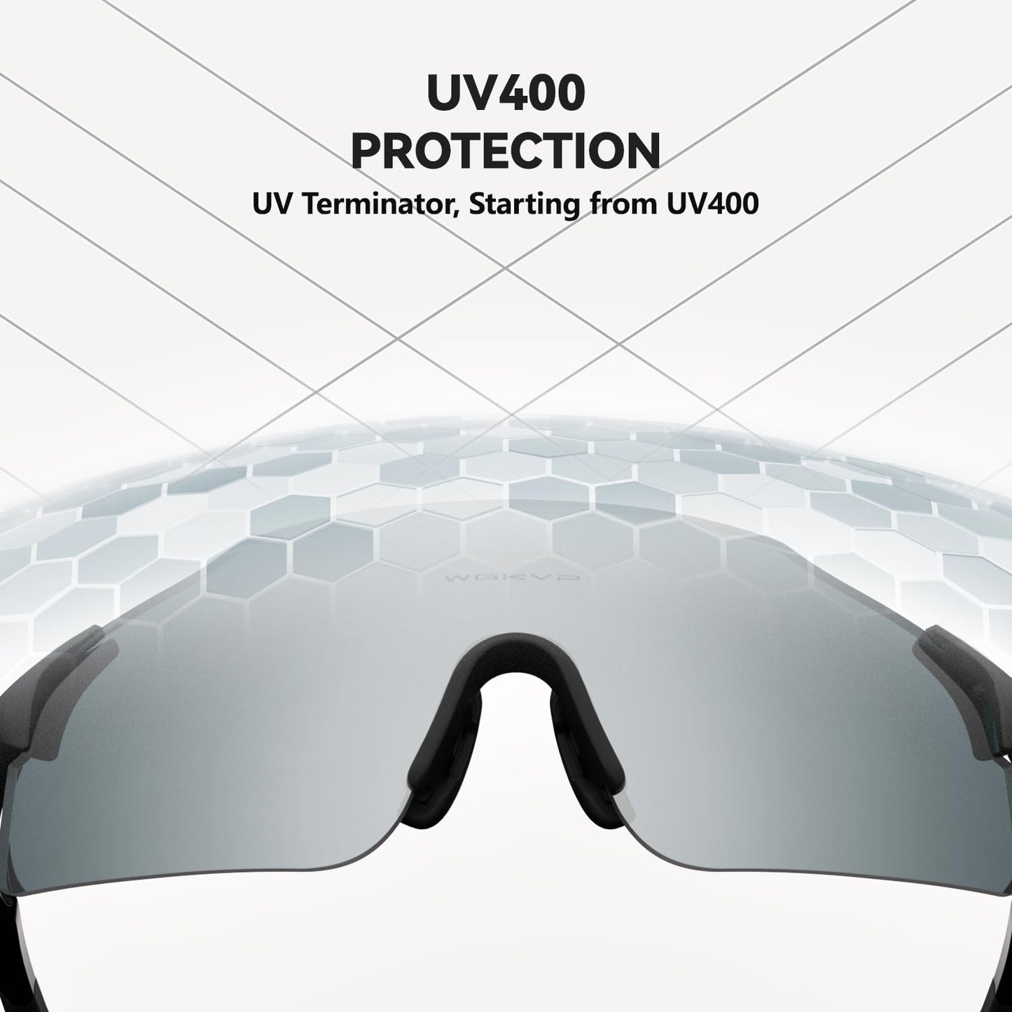 WGKVP Sports Sunglasses,UV400 Protection Cycling Glasses,Outdoor Sports Glasses For Men and Women(Orange red)