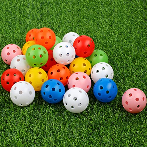 Practice Golf Balls 24 Pack - 42mm Multicolor Training Balls