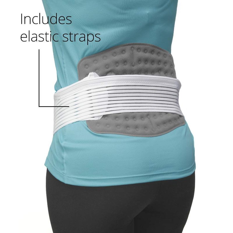Ossur Cold Rush Cold Therapy Lumbar Pad | Ergonomic Pad for Post-Operative Pain and Lower Back Injuries | Works with Cryotherapy & Cold Therapy Machines | Includes Hose Connectors and Elastic Straps